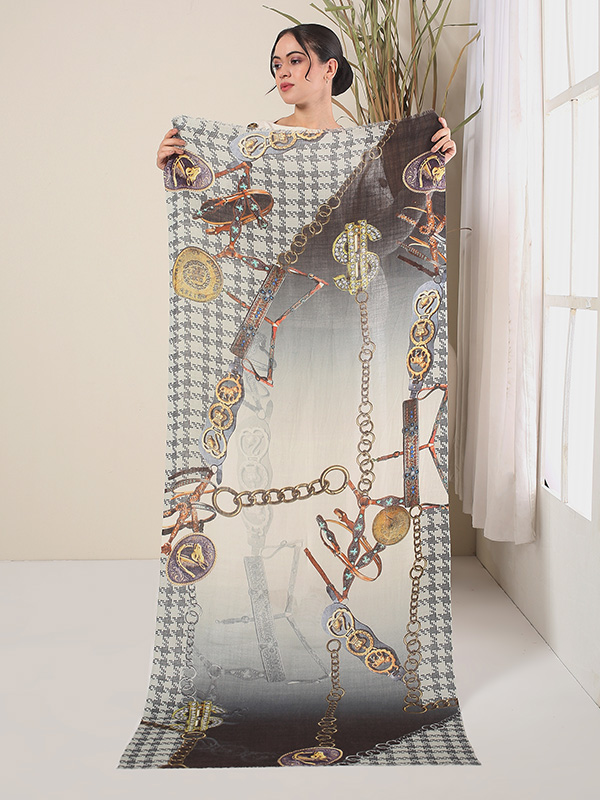 Chains & Belts Wool Scarf