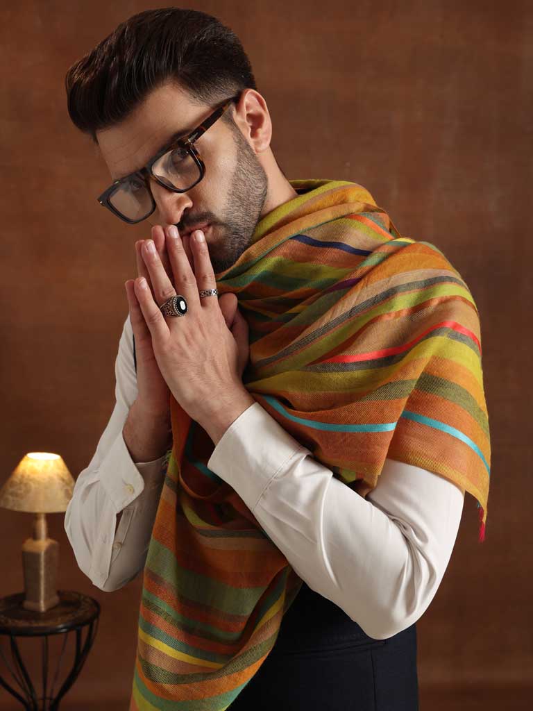 Virgin Cashmere Solid Scarf