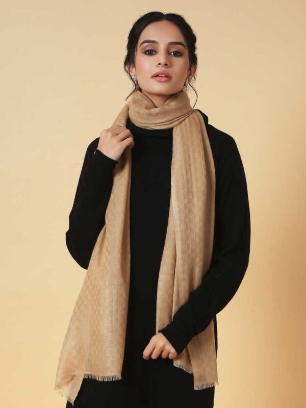 Virgin Cashmere Solid Scarf