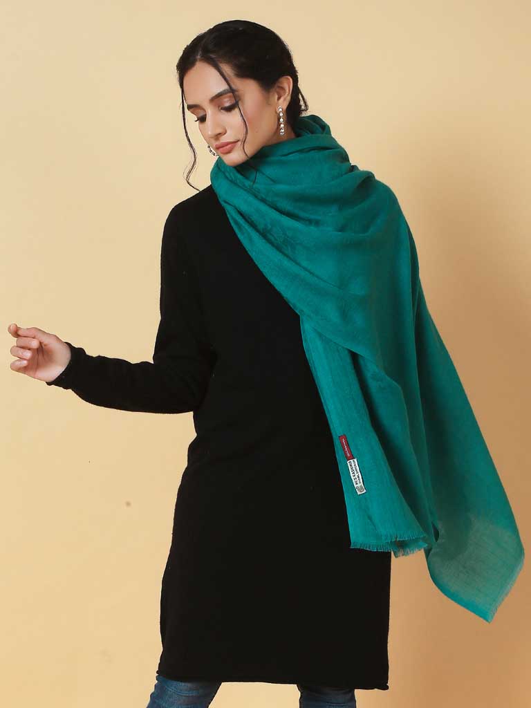 Virgin Cashmere Solid Scarf