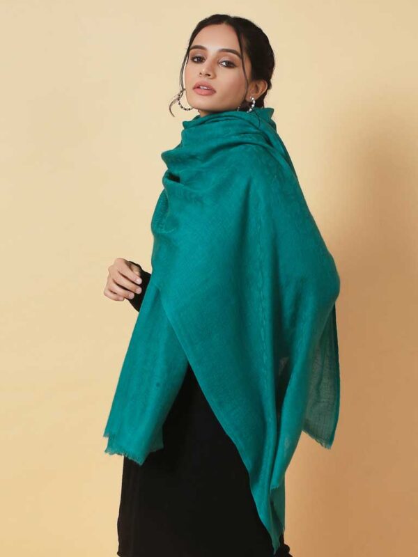 Virgin Cashmere Solid Scarf