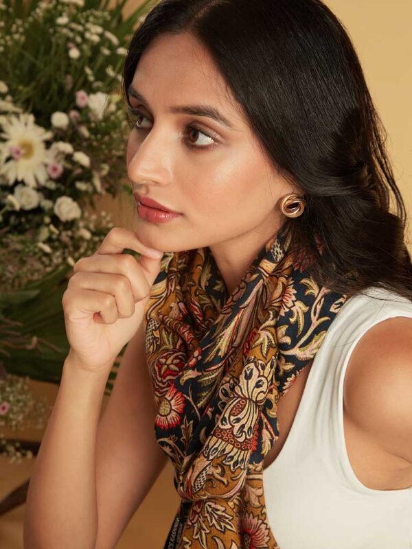 Interflora Print Wool Scarf