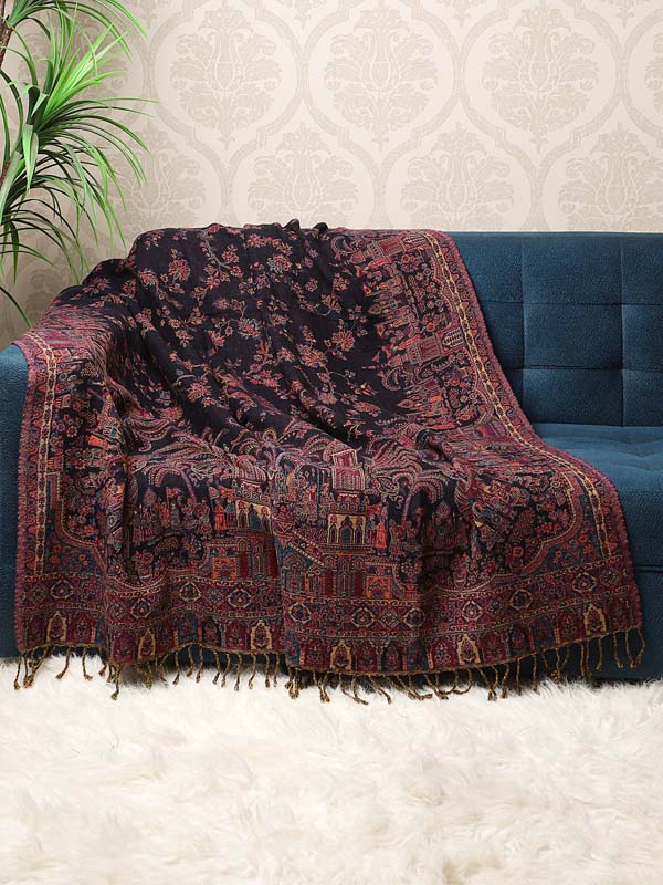 Ethnic Weave Merino Wool Throw