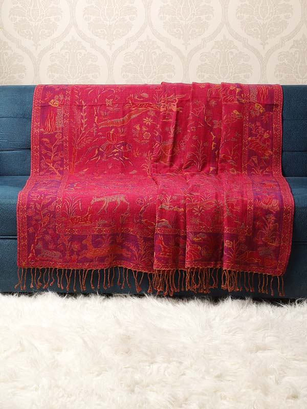 Ethnic Weave Merino Wool Throw