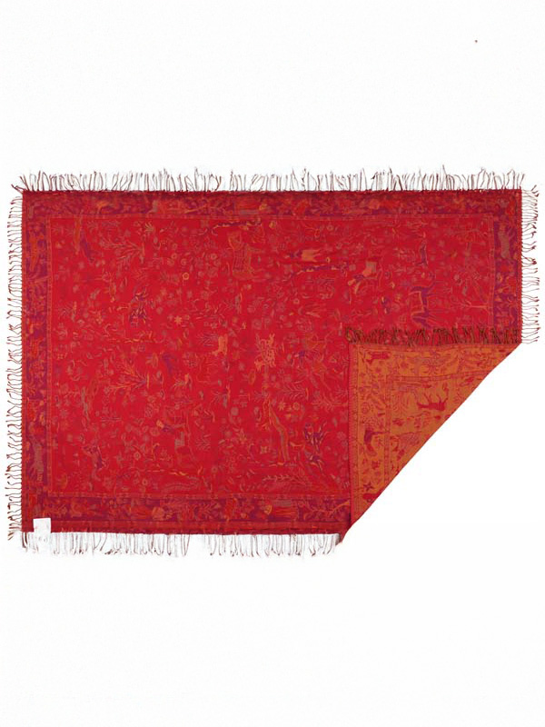 Ethnic Weave Merino Wool Throw