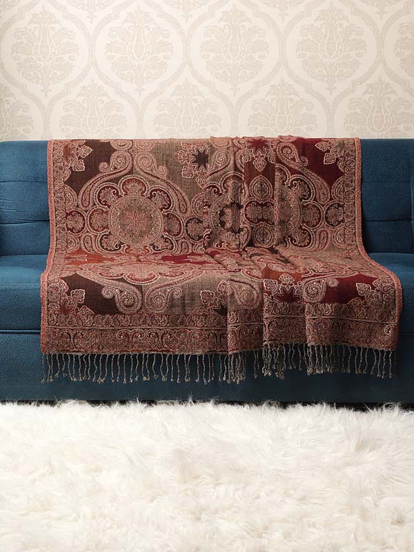 Ethnic Weave Merino Wool Throw
