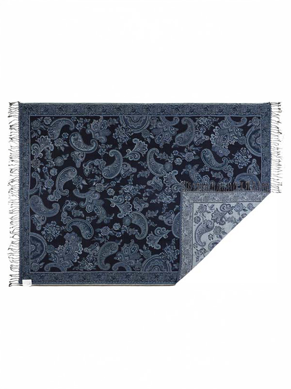 Paisley Weave Merino Wool Throw