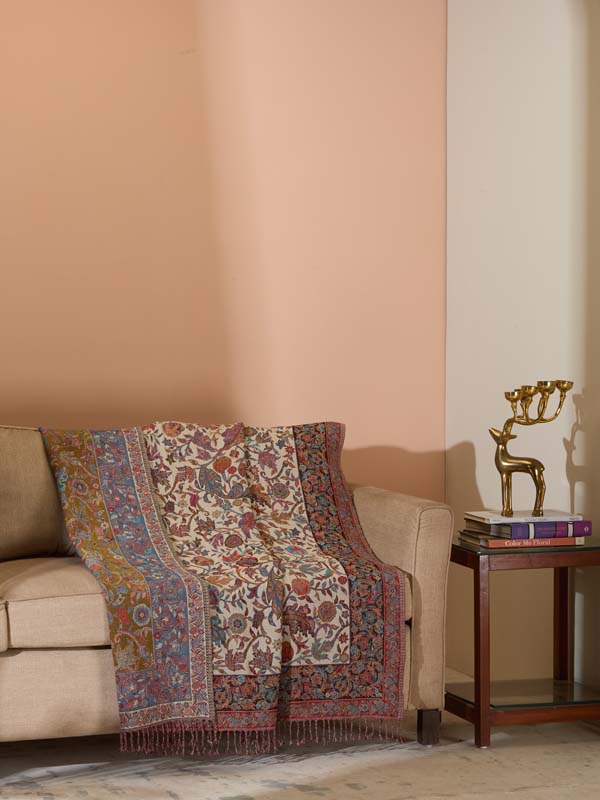 Floral Weave Heavy Weave Throw