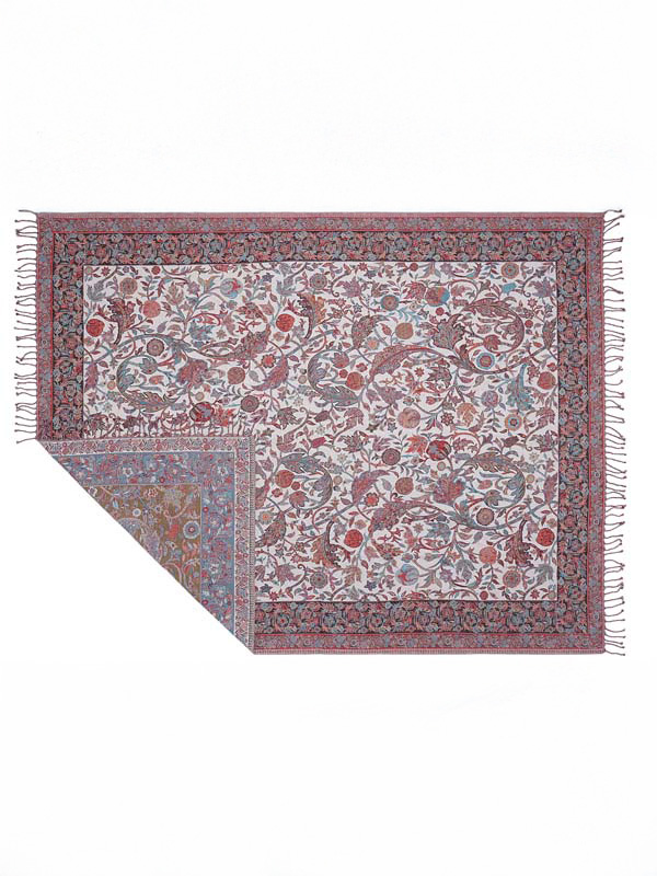 Floral Weave Heavy Weave Throw