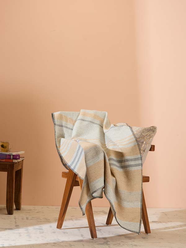 Lambswool Stripes Plaid