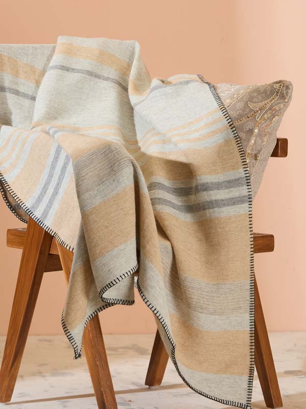 Lambswool Stripes Plaid
