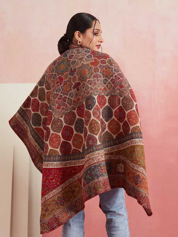 Boho Weave Ruana/ Cape
