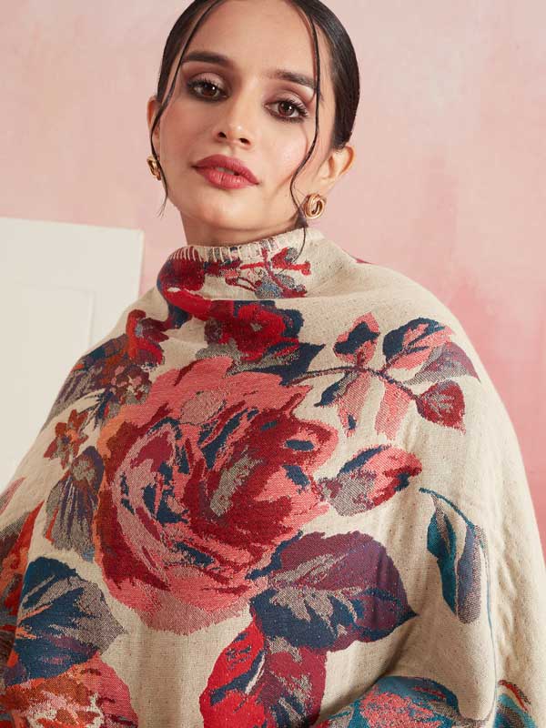 Interflora Weave Ruana/ Cape