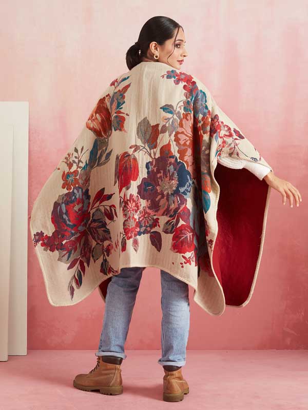 Interflora Weave Ruana/ Cape
