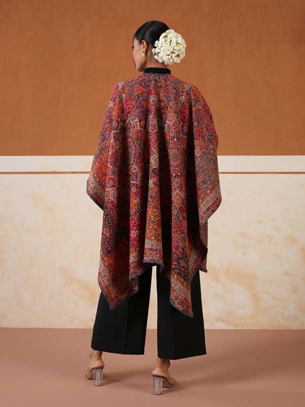 Boho Weave Ruana/ Cape