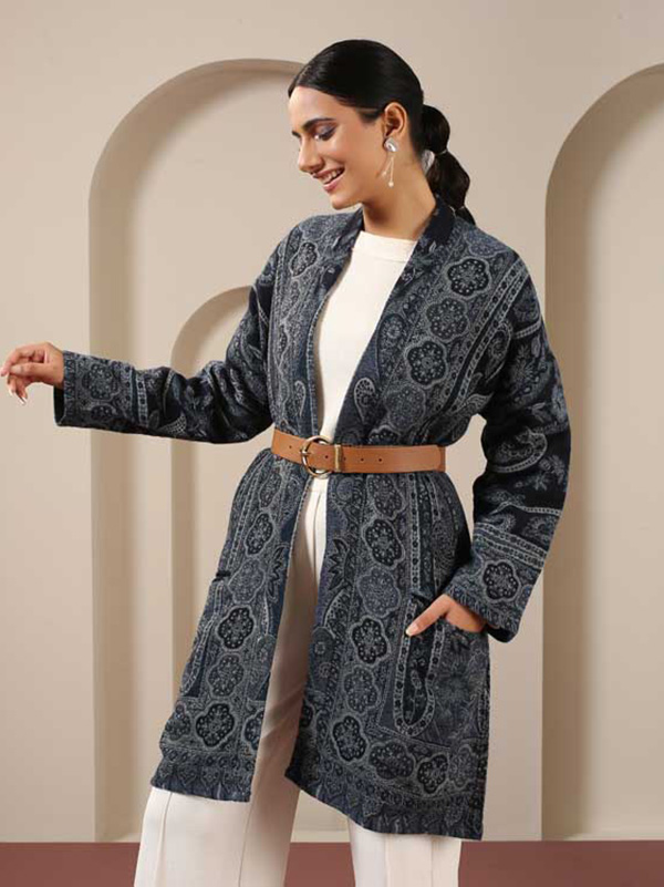 Paisley Wool Kimono