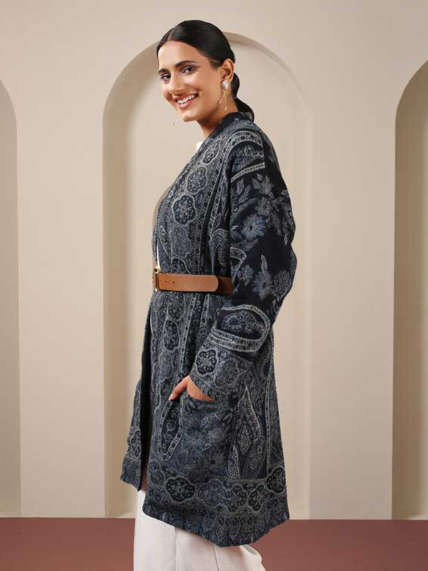 Paisley Wool Kimono