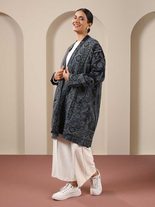 Paisley Wool Kimono