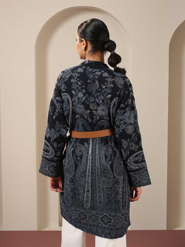 Paisley Wool Kimono