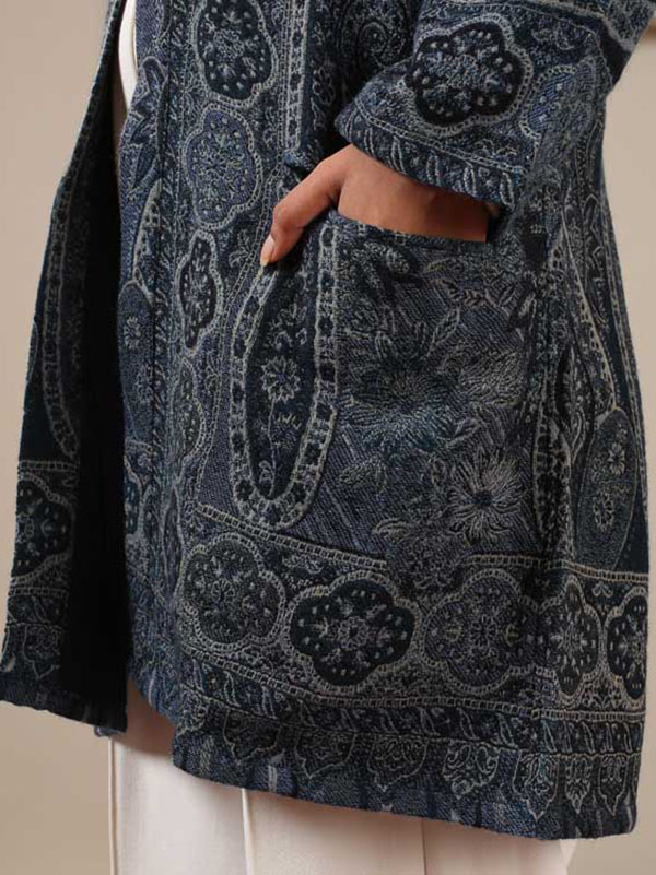 Paisley Wool Kimono
