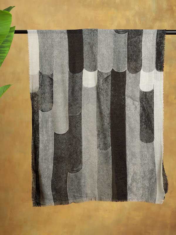 Infinity Merino Wool Scarf - Monochrome