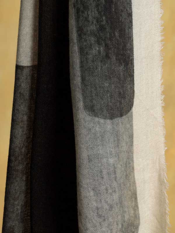 Infinity Merino Wool Scarf - Monochrome