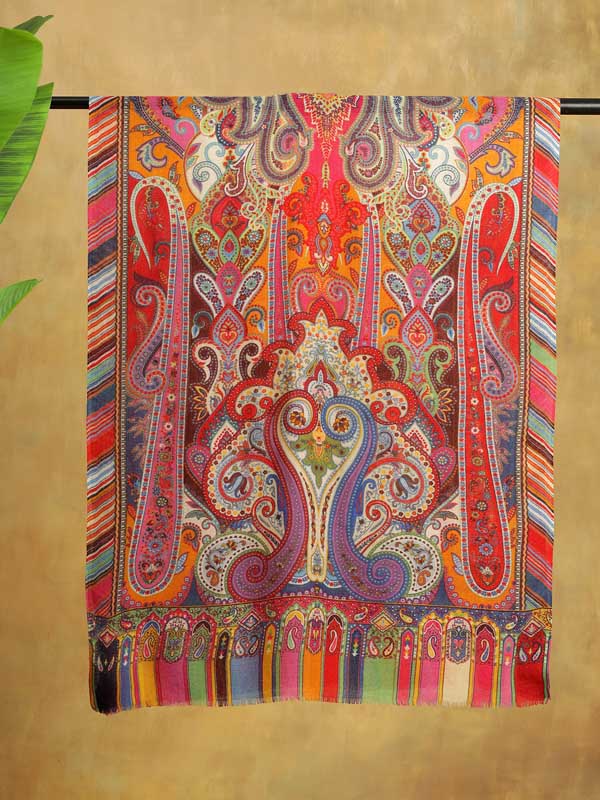 Ambi Jama Merino Wool Stole - Vivid Multi