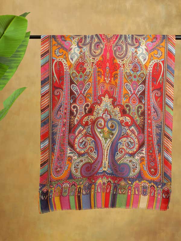 Ambi Jama Merino Wool Stole - Vivid Multi