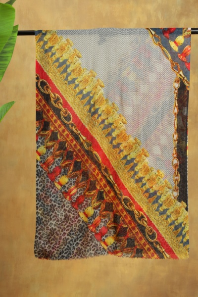 Zenith Merino Wool Crystal Scarf - Modesto Multi