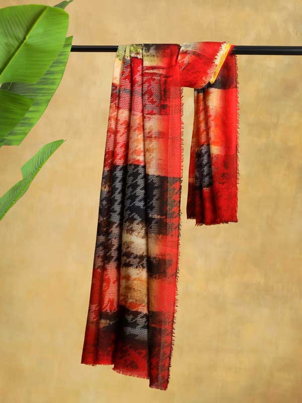 Axiom Merino Wool Scarf - Raipur Red
