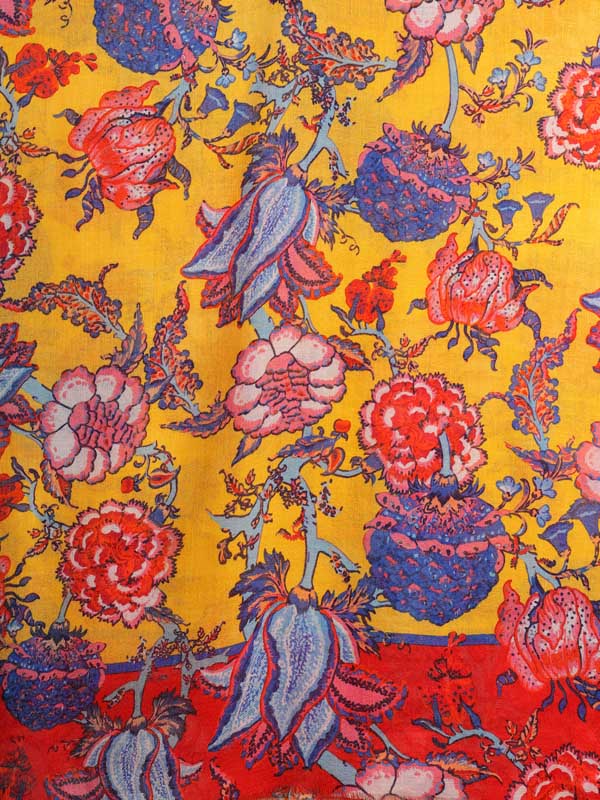 Inflorescence Merino Wool Scarf - Saffron Yellow