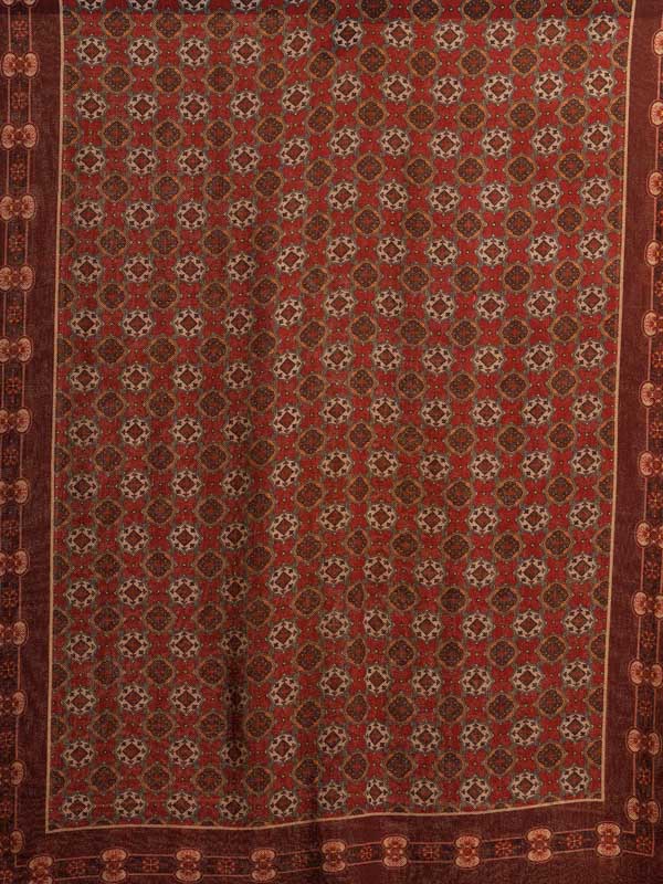 Mens Classic Pure Wool Stole - Deep Red