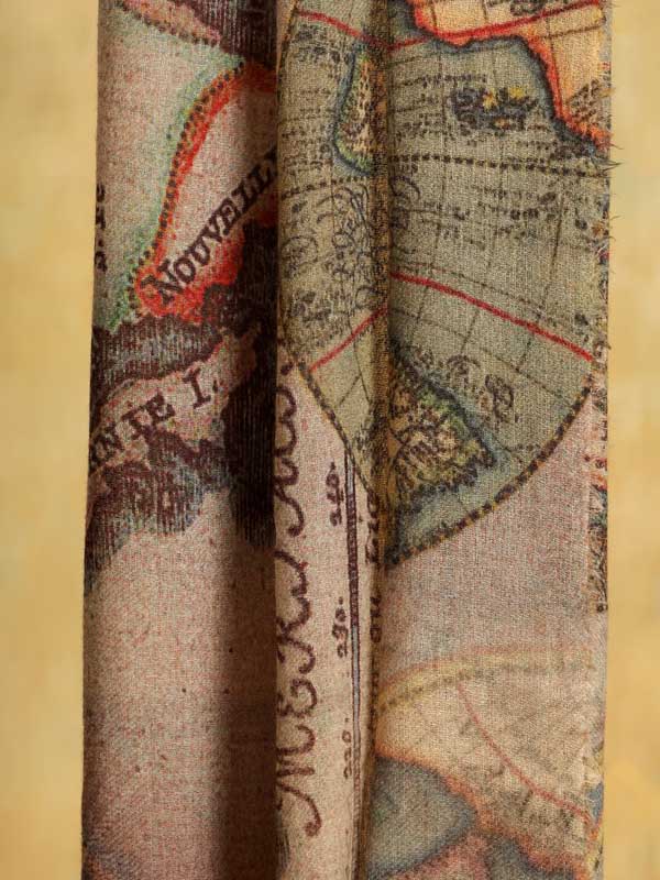 Bon Voyage Wool Twill Scarf - Earth Beige