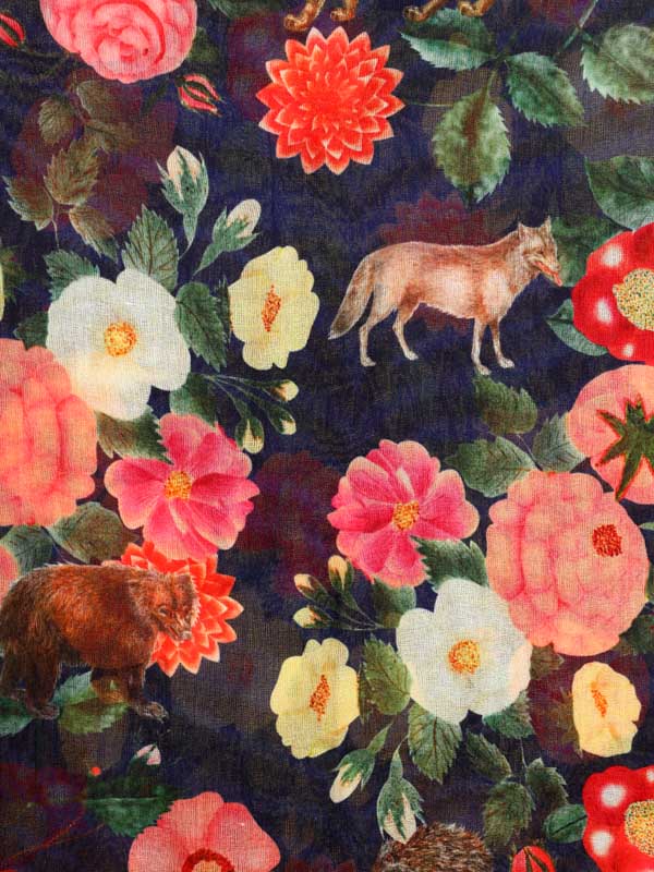 Warrior Spirit Merino Wool Scarf - Nilgiris Navy