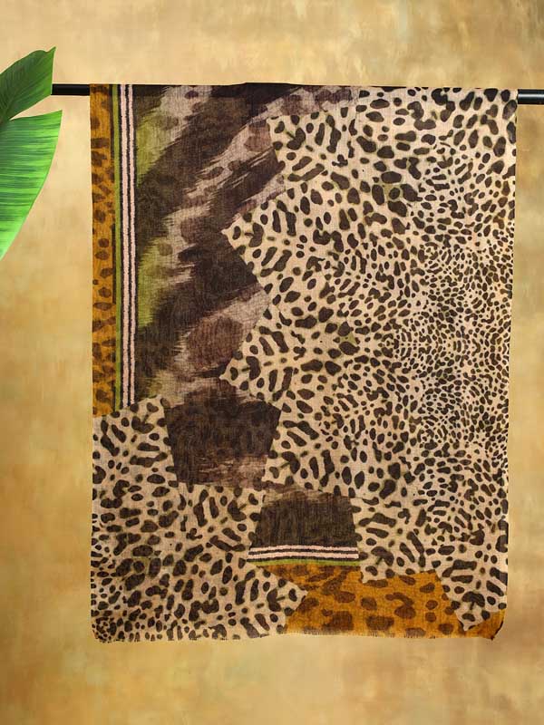 Tundra Beats Merino Wool Scarf - Zoo Beige