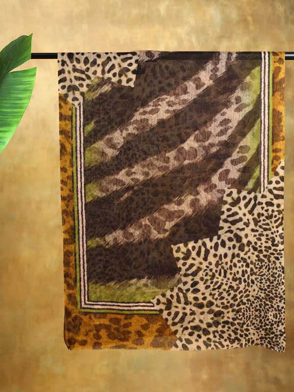 Tundra Beats Merino Wool Scarf - Zoo Beige