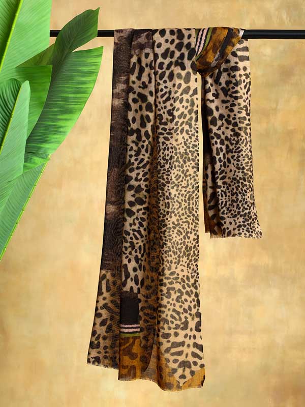 Tundra Beats Merino Wool Scarf - Zoo Beige