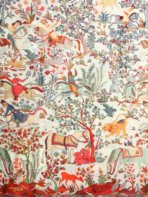 Gurh Vanaspati Wool Twill Stole - Wayanad White