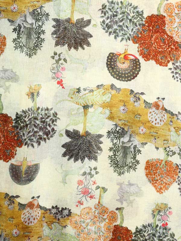 Manohar Vanaspati Wool Twill Stole - Haldi Yellow