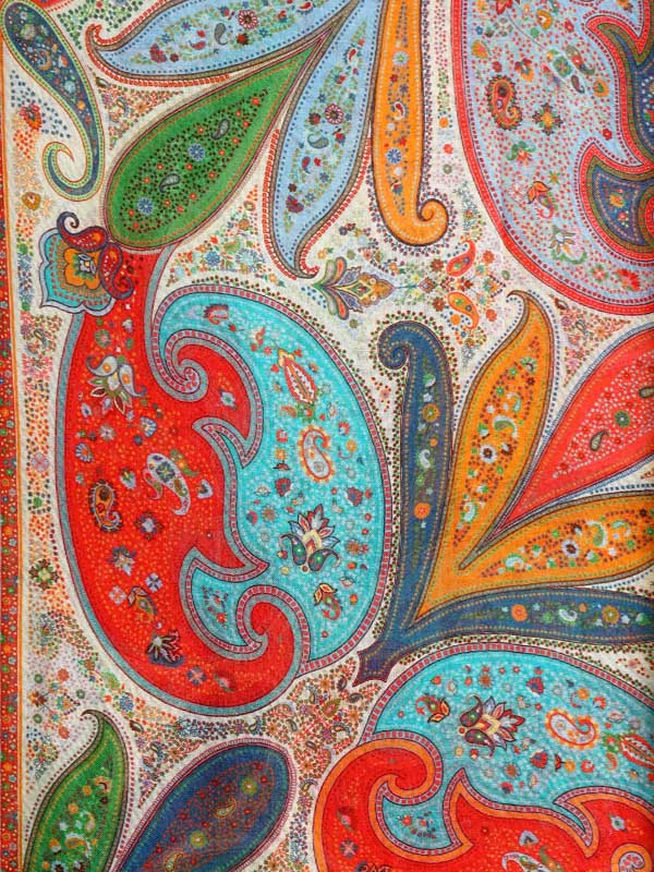 Kalyx Paisley Oversize Wool SIlk Foulard - Mykonos Multi