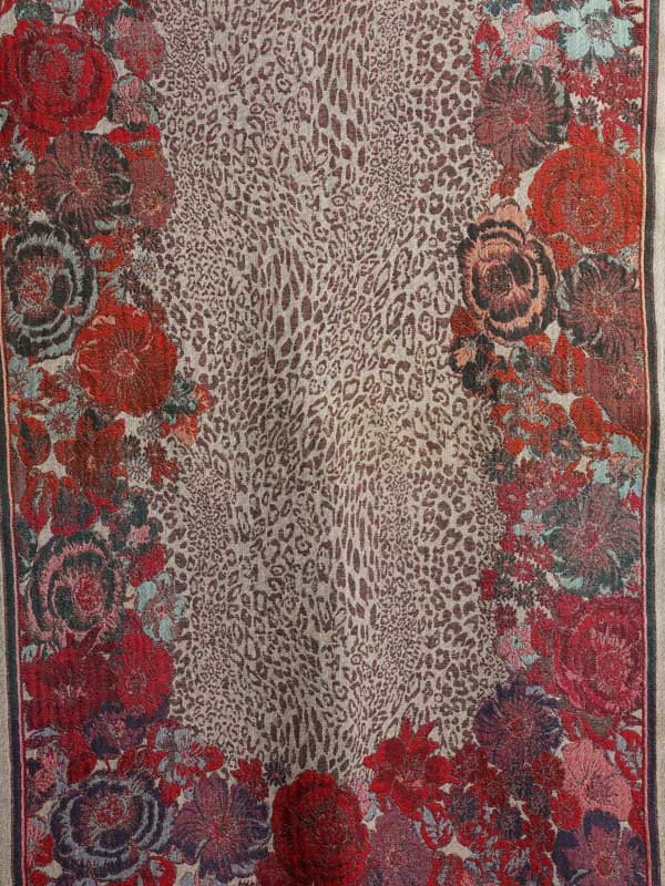 Floral Border Fusion Scarf - Malm? Multi