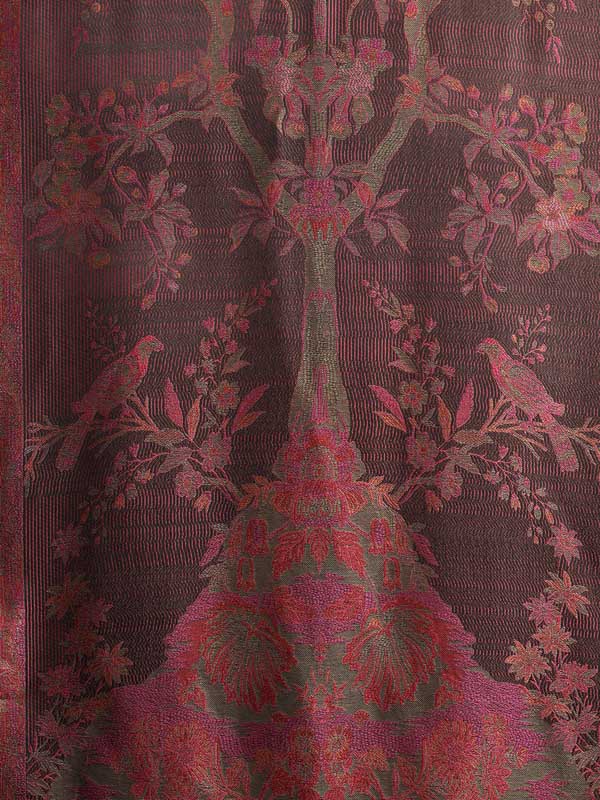 The Tree of Life Silk Stole - Plum, Pink