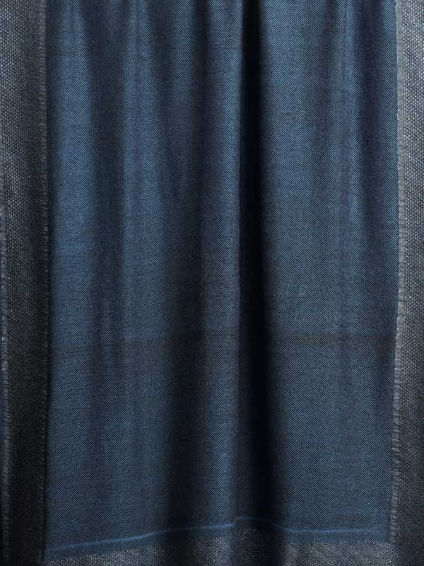 Classic Weaves Glitter Threads Wool Scarf - Jeans