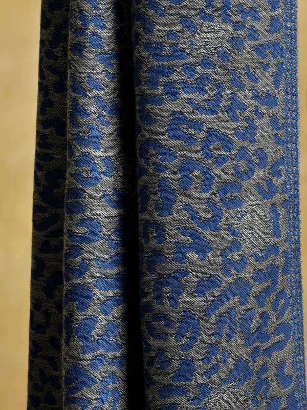 Fusion Circles Glitter Wool Scarf - Jeans, Grey