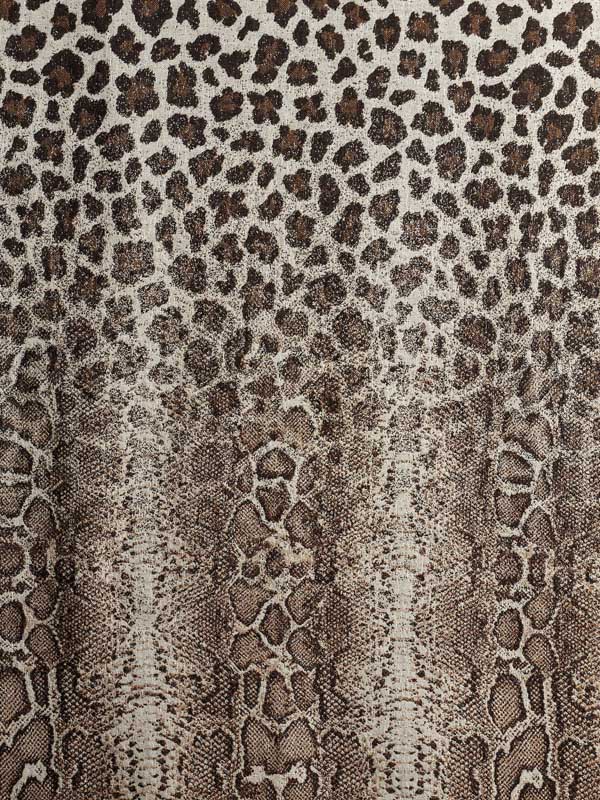 Wild Textures Weave Wool Blend Scarf - Cognac