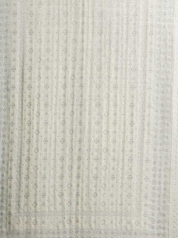 Classical Weave Wool Blend Scarf - Elegant Ivory