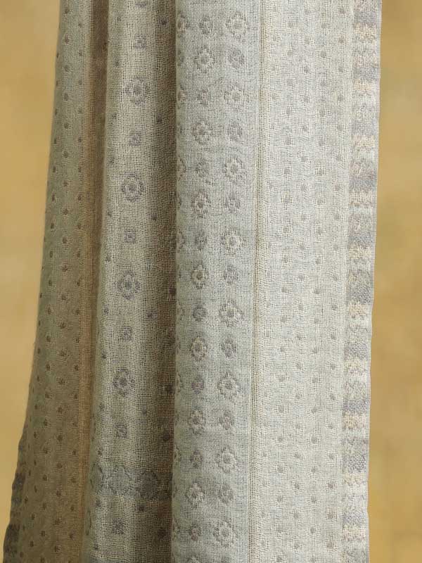 Classical Weave Wool Blend Scarf - Elegant Ivory