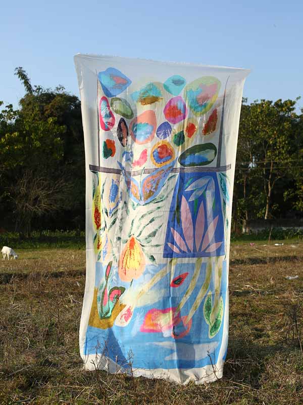 Art Print Cotton Scarf