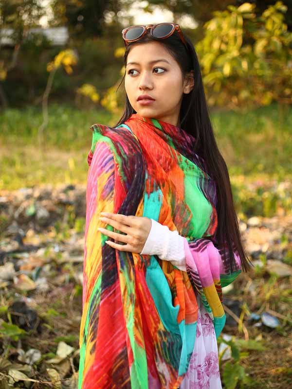 Parrot Print Modal Cotton Scarf