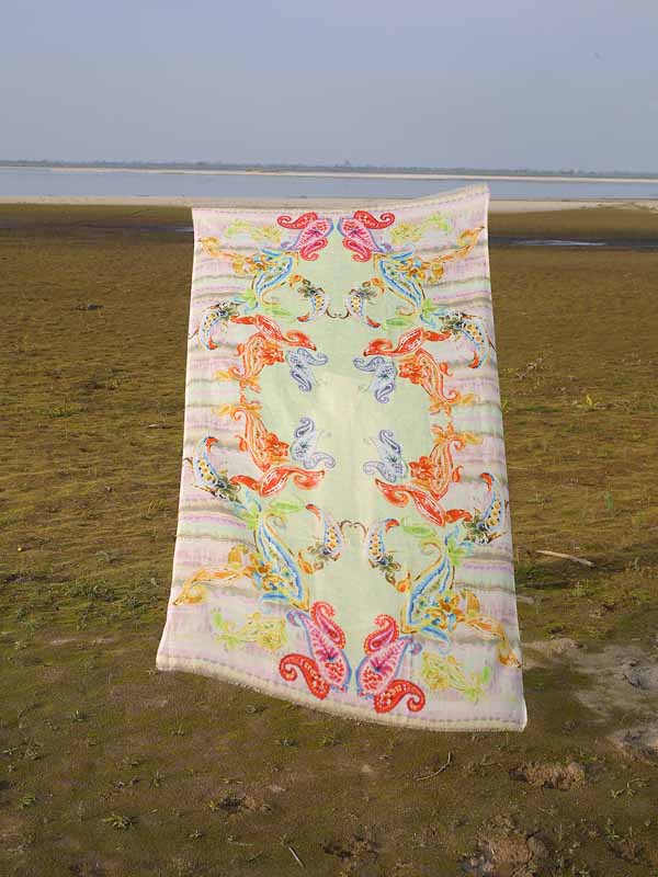 Aquarelle Paisley Print Scarf